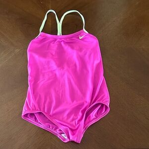 Nike Kids Vibrant Pink One-Piece Swimsuit